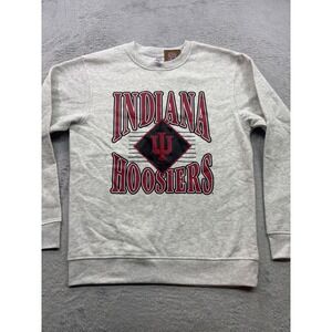 Rivalry Threads Indiana‎ Hoosiers Sweatshirt Grey IU Graphic Crewneck Womens M